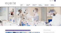 Desktop Screenshot of esperite.com
